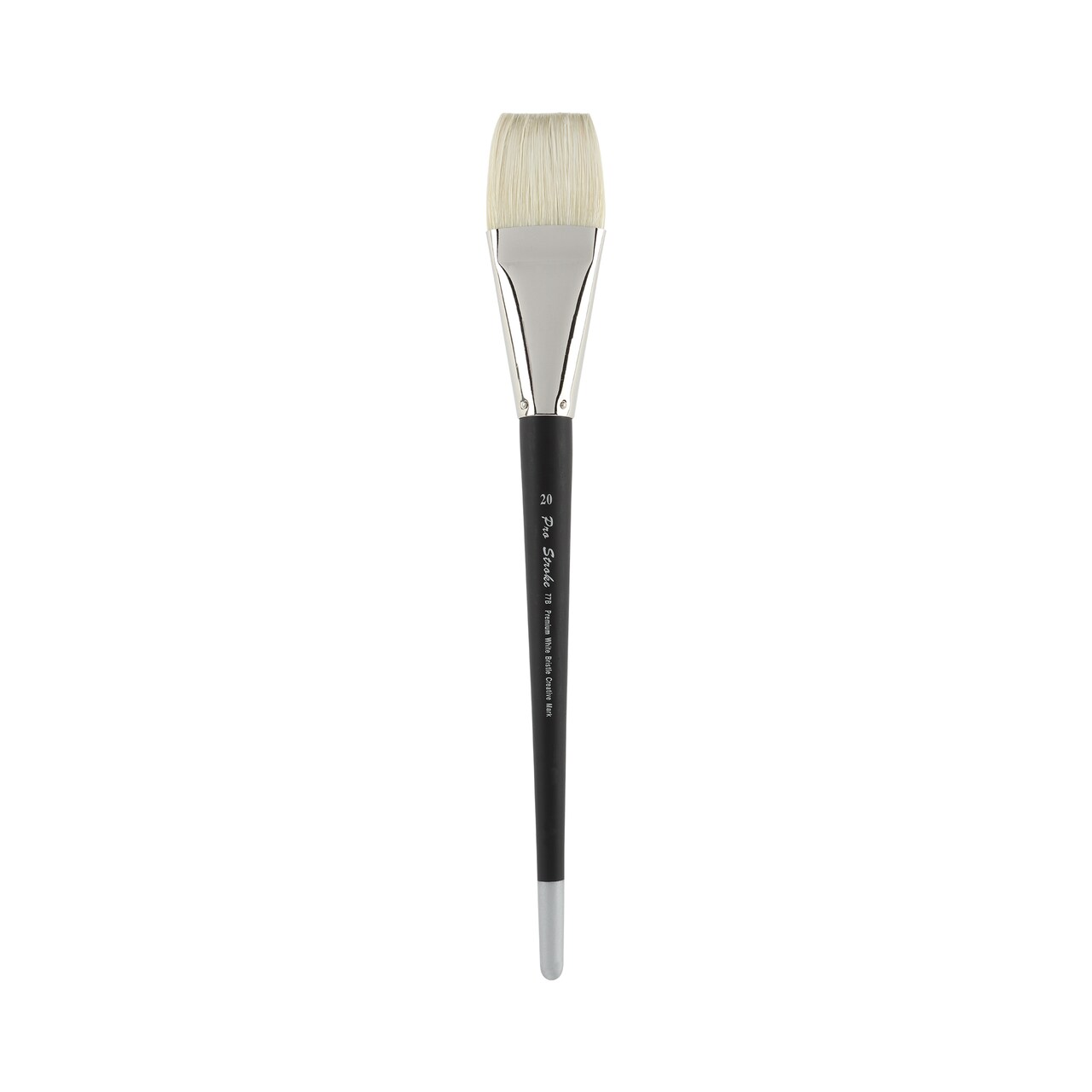 Creative Mark Pro Stroke Premium White Chungking Hog Bristle Artist Paint Brush - Bright - Natural Bristle Brush w/ Great Control Suitable for Oils, Watercolors, Acrylics, Alkyds, Caseins